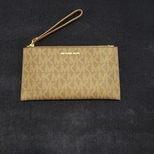 Michael Kors 10" by 5.5" Brown Clutch